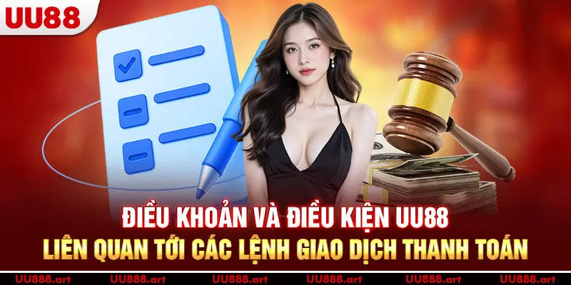Điều khoản và điều kiện UU88 liên quan tới các lệnh giao dịch thanh toán